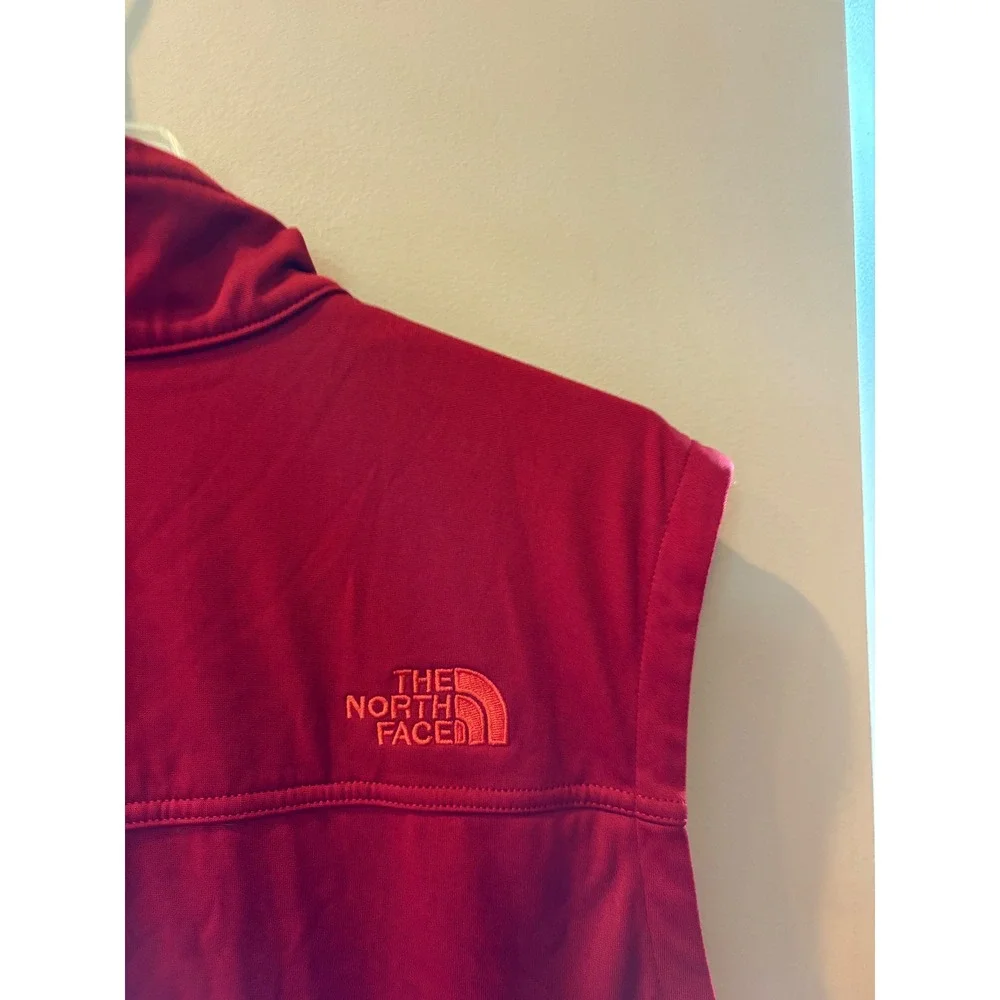 The North Face Mens Apex Bionic WindWall Softshell Vest Red XL Full Zip Fleece